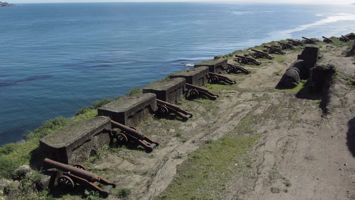 Das Fort Niebla stammt aus dem 17. Jahrhundert
