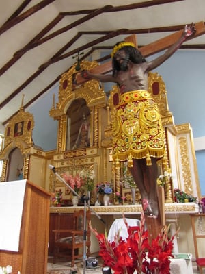 Ein Besuch in der Kirche.