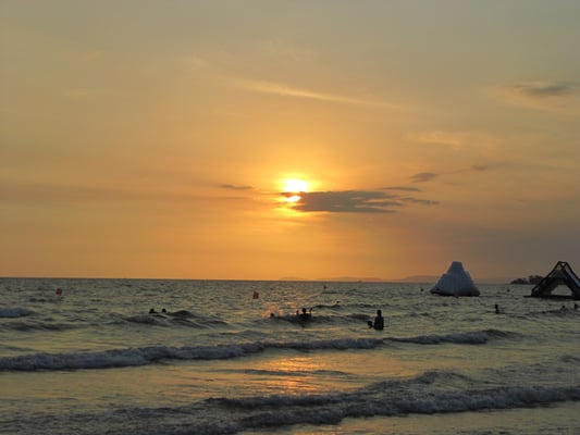 Sonnenuntergang am Ochheuteal Beach.
