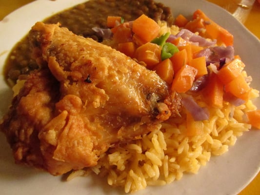 Frittiertes Hühnchen im Set