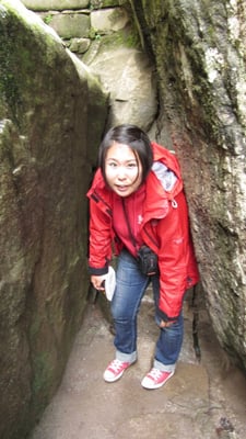 Klein sein oder klein machen. Kein Platz für Fettwänzte.