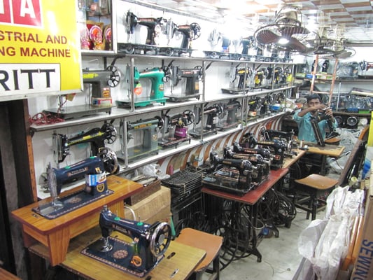 Nähmaschinengeschäft.