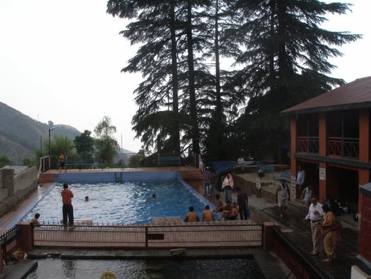 Öffentliches Schwimmbad.