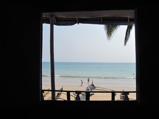 Blick aus unserem Bett. Geil, oder?