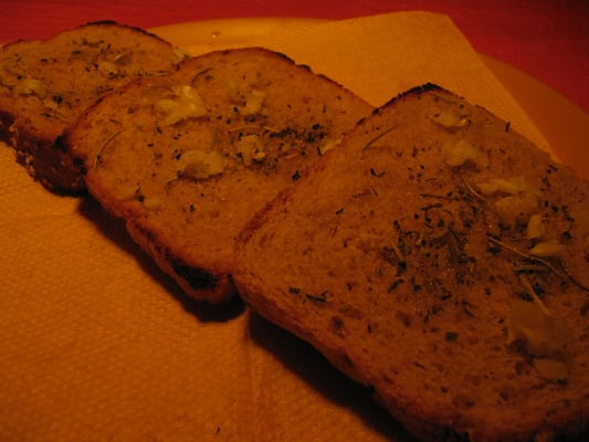 Knoblauchtoast.