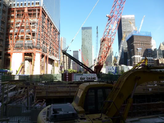 Bau des neuen One World Trade Centers.