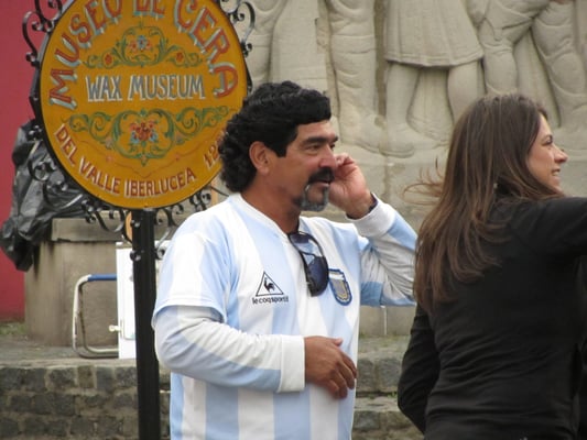 Maradonna-Double in Boca.