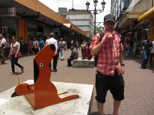 Fußgängerzonen sind das Paradies des Spazierers.