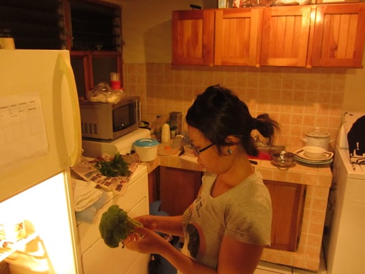 In der Küche unseres Gastgebers Jorge.