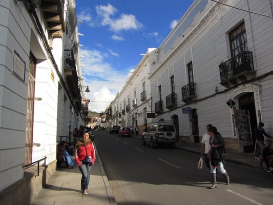 In den Straßen von Sucre.