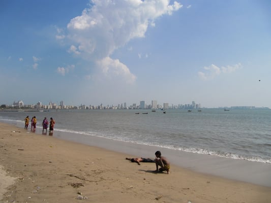 Chowpatty Beach mit Blick Richtung Süden.