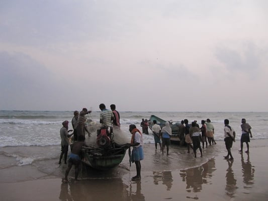 Heimkehrende Fischer.