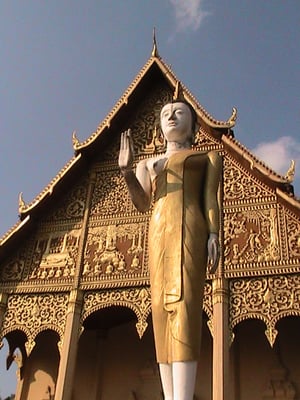 Nebengebäude des Pha That Luang.