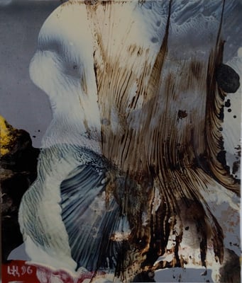 A Yoga-born Dream - 1996 - Painting - Mixed technique - 28x17cm 