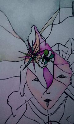 The Child - 2017 - Drawing - Pen on paper - 19x14cm 