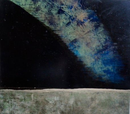 Horizon - 1992 - Painting - Mixed technique - 43x38cm 