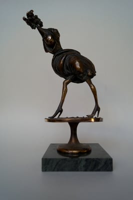 Striptease - 1995 - Sculpture - Bronze - 31x17x13cm