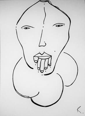 Steal My World - 2018 - Drawing - Pen on paper - 19x14cm 