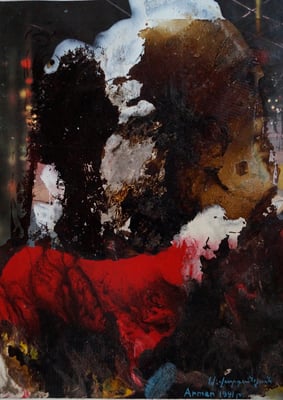 The Loner - 1991 - Painting - Mixed technique - 28x18cm 