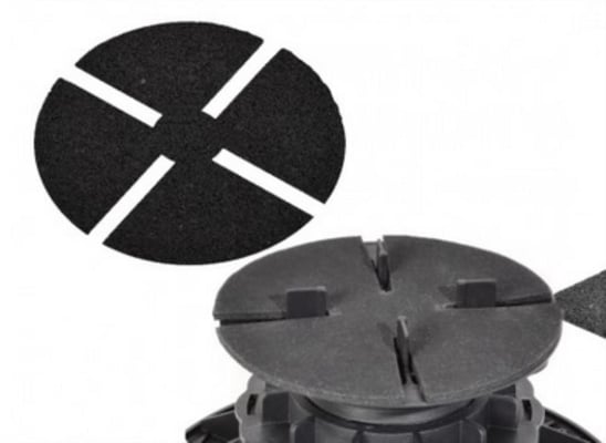 Stellfuss mit trittschutzpad 3 mm