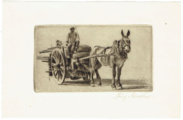 Richard Müller, Italienisches Fuhrwerk