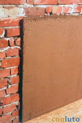 conluto Inndendämmung: Ausgleichsschicht Lehm-Unterputz