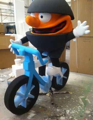 Ciclista, tipo Cómic