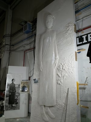 Relieve Puerta de Burgos modelo a escala definitiva