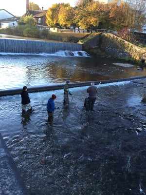 Am Ende der Teststrecke Kirche.