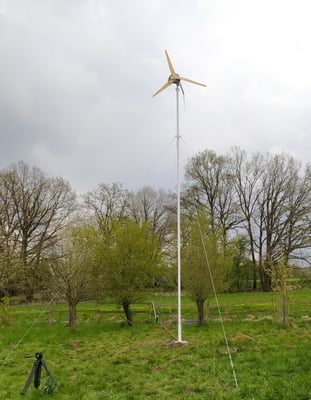 2F Piggott Windrad, 2 m Rotordurchmesser, 500W Nennleistung @ 11 m/s, https://pureselfmade.com/de/piggott-windrad-details/