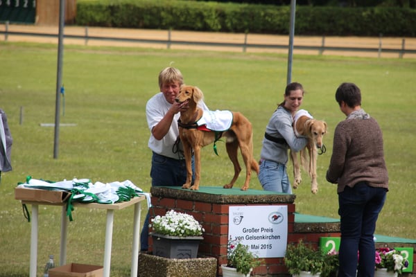 Fou'ad an der Siegerehrung