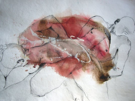 Stärke Kohle, Acryl auf Papier, 60 x 80