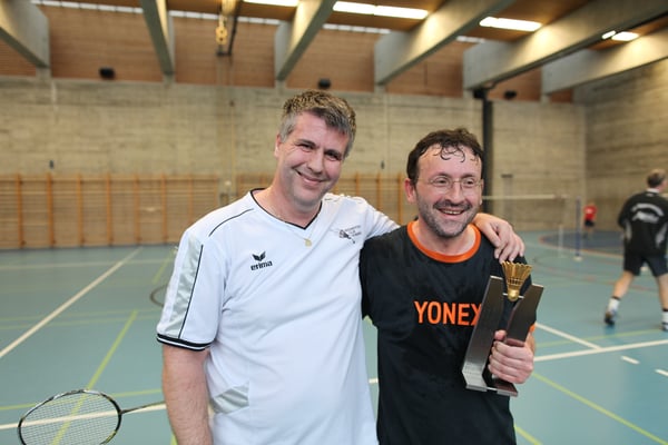 Finalisten Einzeltrunier mit dem Gewinner Toni