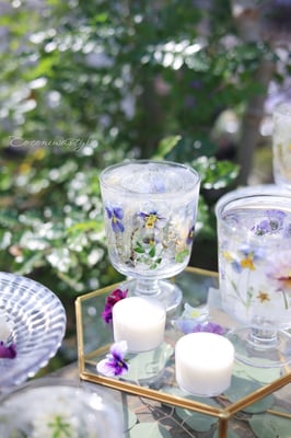 ボタニカルワークショップ　グラスキャンドルホルダー