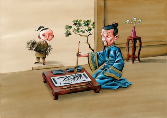 Le pinceau magique. © Editions Paloma - Kormann - Girardet  2013