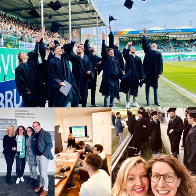 Absolventenfeier Master Student:innen & Dozent:innen: Sportbusiness Campus | Steinbeis Universität, Berlin