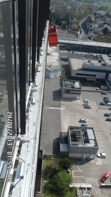 Brenntag AG, Mülheim | Einbau eines neuen PVC Backlit Spanntuchs und neuer LED-Ausleuchtung