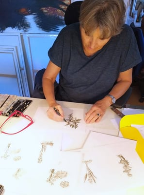 Cornelia Heinzel-Lichtwark bei der Arbeit