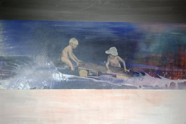 Sommer in Gaujac  (100x150cm / Acryl auf Leinwand)                               