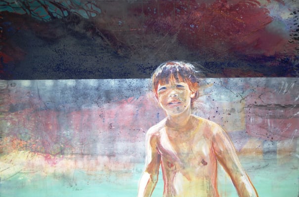 Kindheit (100x150cm / Acryl auf Leinwand)