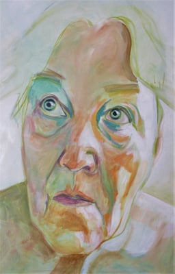 „Tatsachenbericht“,  Acryl auf Leinwand - 120 x 80 cm