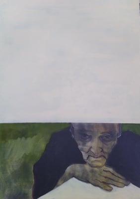 "Corona - Nichts geht mehr", 2020, Acryl auf Leinwand - 60x80cm