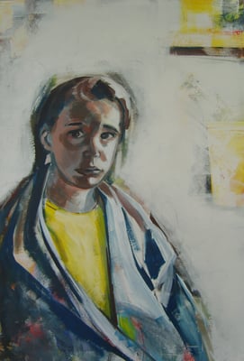 Luisa L. - 120x80cm, Acryl auf Leinwand