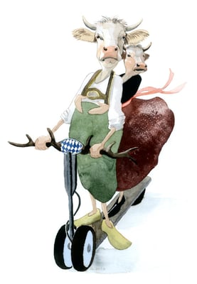 Resi, i hoi di mit meim Roller ab