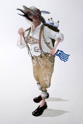 Auftragsarbeit "Ein wuida Vogel"