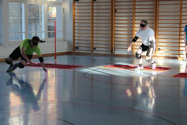 Jonas und Fritz wehren einen Penalty ab