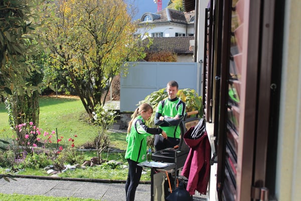 Grillieren bei Familie Bischofberger