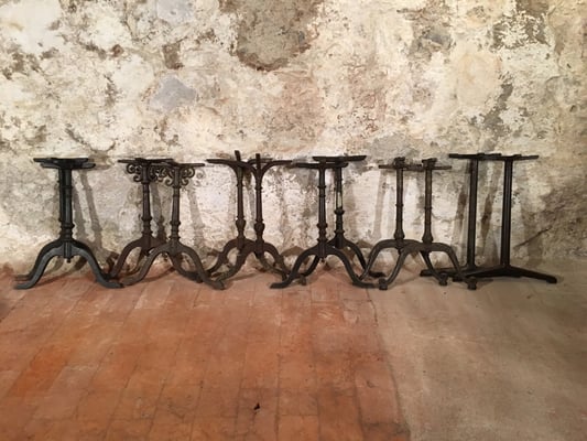 Gusseisenbeine für rechteckige Tische (Beine nicht einzeln erhältlich)