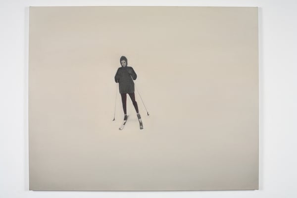 'Schifahrer' 80x100cm oil on canvas, 2009