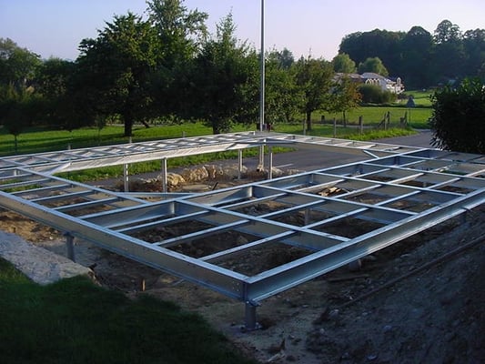 metallisch 14 Terrasse Stahl